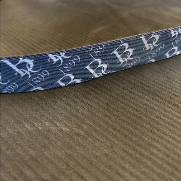 Doc Murphy Men’s Adjustable Blue w/ Brown Leather & Brass Buckle Belt EUC!! - Picture 2 of 9